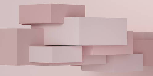 Pink podium over colored background - MSMF00041