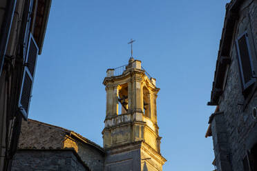 Italy, Lazio, Viterbo, Bell tower of Monastero della Visitazione - MAMF02823
