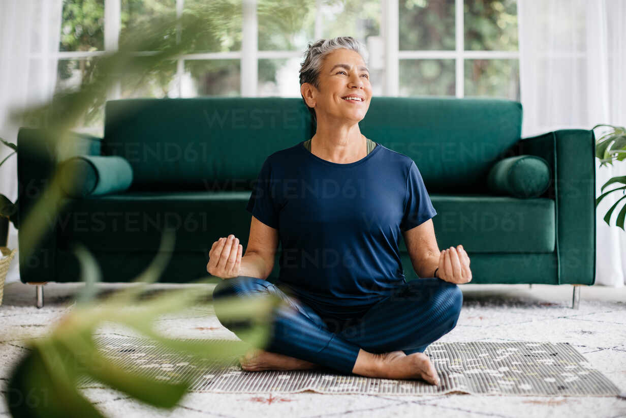 Woman practising meditation yoga