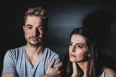 Couple posing in studio - ADSF44036