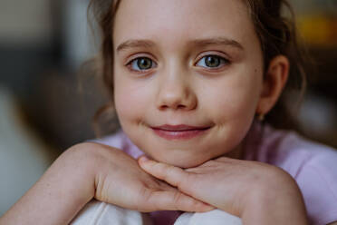 Portrait of a little girl, close up. - HPIF12677