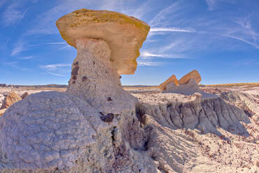 Slabs of stone along the Red Basin Trail called the Tabletops at Petrified Forest National Park, Arizona, United States of America, North America - RHPLF24017