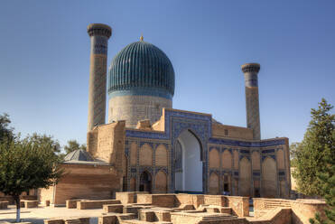 Gur-E-Amir-Komplex (Mausoleum), erbaut 1403, Begräbnisstätte von Amir Temir, UNESCO-Weltkulturerbe, Samarkand, Usbekistan, Zentralasien, Asien - RHPLF24032