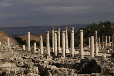 Die Ruinen der antiken römischen und byzantinischen Stadt Bet She'an, Bet She'an National Park, Israel, Naher Osten - RHPLF24036