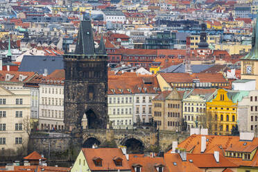 Altstädter Brückenturm an der Karlsbrücke, UNESCO-Weltkulturerbe, Prag, Tschechische Republik (Tschechien), Europa - RHPLF24042