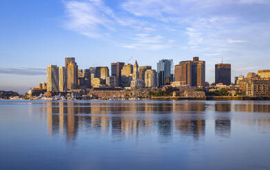 Boston Skyline at sunrise, Boston, Massachusetts, New England, United States of America, North America - RHPLF24056