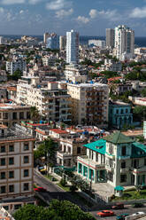 Aerial view of Modern Havana and its skyscrapers, Cuba, West Indies, Caribbean, Central America - RHPLF24068