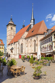 Alter Markt mit der Stadtkirche St. Georg, Schmalkalden, Thüringer Wald, Thüringen, Deutschland, Europa - RHPLF24085