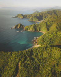 Luftaufnahme des Yokonami-Naturparks an der Küste, Kochi, Shikoku, Japan. - AAEF17978