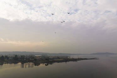 Aerial view of Rawal Lake near Islamabad, Islamabad Capital Territory, Pakistan. - AAEF18115