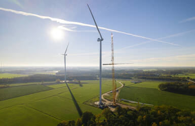 Netherlands, Noord-Brabant, Galder, Wind turbine under construction - ISF26068