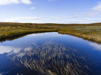 Pond on mountain under clouds - FOLF12193