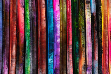 Closeup erstaunliche abstrakte helle mehrfarbige Epoxidharzplatten - ADSF44311