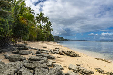White sand beach, Bouma National Park, Taveuni, Fiji, South Pacific, Pacific - RHPLF24144