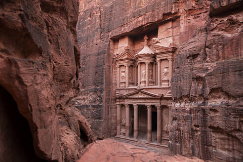 Alte Ruinen der Schatzkammer von Al-Khazneh, Petra, Jordanien - PCLF00606