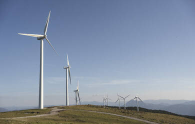 Tall wind turbines under sky - SNF01692
