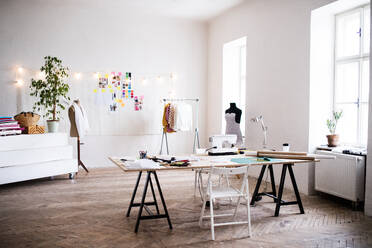 An interior of a modern studio. Designers startup business. - HPIF19543