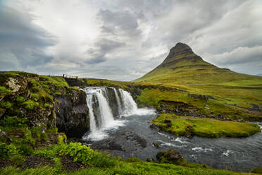 Kirkjufell waterfall and mountain, a beautiful Iceland landscape. - HPIF29615