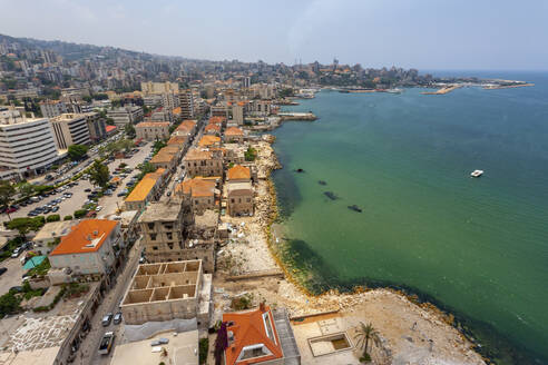 Aerial view of Jounieh, Beirut, Lebanon. - AAEF18170