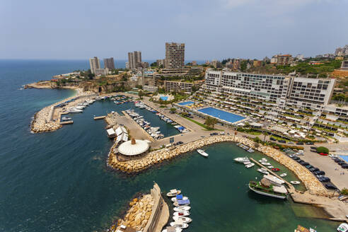 Aerial view of Jounieh, Beirut, Lebanon. - AAEF18171