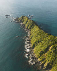 Aerial view of the coastal Yokonami Nature Park, Kochi, Shikoku, Japan. - AAEF18245