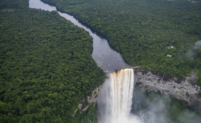 Aerial of the Kaieteur Falls, Potaro River, Guyana, South America - RHPLF24216