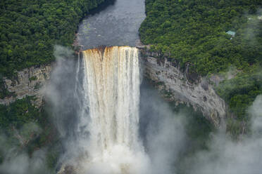 Aerial of the Kaieteur Falls, Potaro River, Guyana, South America - RHPLF24217