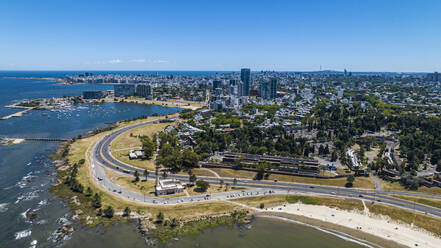 Aerial view, Montevideo, Uruguay, South America - RHPLF24228