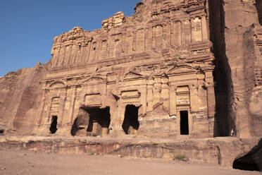 Palace tomb and royal tombs, Petra, UNESCO World Heritage Site, Jordan, Middle East - RHPLF24381
