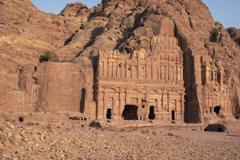 Palace tomb at sunset, Petra, UNESCO World Heritage Site, Jordan, Middle East - RHPLF24383