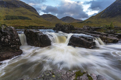 River Etive, Glencoe, Highlands, Scotland, United Kingdom, Europe - RHPLF24417