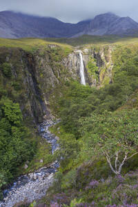 Eas Mor waterfall, Isle of Skye, Inner Hebrides, Scotland, United Kingdom, Europe - RHPLF24418
