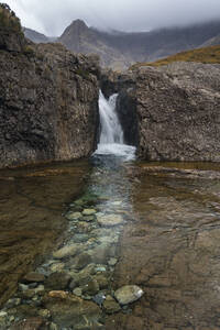 Waterfall at Fairy Pools, Isle of Skye, Inner Hebrides, Scotland, United Kingdom, Europe - RHPLF24430