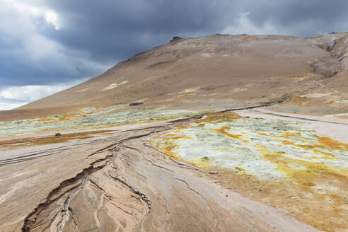 Geothermal area, Namafjall Hverir, Iceland, Polar Regions - RHPLF24472