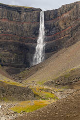 Hengifoss waterfall, Brekka, Eastern Iceland, Iceland, Polar Regions - RHPLF24488