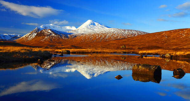 Loch Nah Achlaise, Rannoch Moor, Highland Region, Scotland, United Kingdom, Europe - RHPLF24546