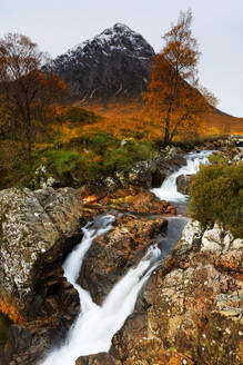 Buachaille Etive Mor in autumn, Highlands, Scotland, United Kingdom, Europe - RHPLF24558