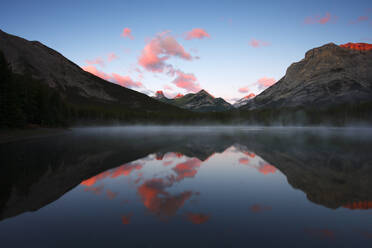 Dawn at Wedge Pond, Kananaskis Country, Alberta, Rocky Mountains, Canada, North America - RHPLF24564