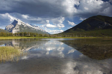 Mount Rundle and Vermillion Lakes, Banff National Park, UNESCO World Heritage Site, Alberta, Rocky Mountains, Canada, North America - RHPLF24568