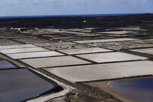 Salt flats, Lanzarote, Canary Islands, Spain, Atlantic, Europe - RHPLF24667