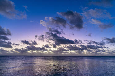 Sunset over the lagoon of Fakarava, Tuamotu archipelago, French Polynesia, South Pacific, Pacific - RHPLF24768