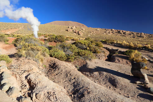 El Tatio Geyser Field, Atacama Desert Plateau, Chile, South America - RHPLF24776