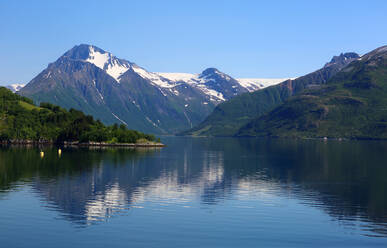 Nordfjord near Olden, Vestland, Norway, Scandinavia, Europe - RHPLF24791