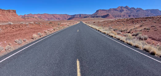 View of Glen Canyon Recreation Area from the middle of Lees Ferry Road at Marble Canyon, Arizona, United States of America, North America - RHPLF24834