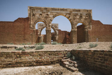 Qasr al-Mushatta desert castle ruins, Jordan, Middle East - RHPLF24855