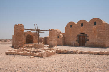 Qusayr Amra desert castle, UNESCO World Heritage Site, Jordan, Middle East - RHPLF24860