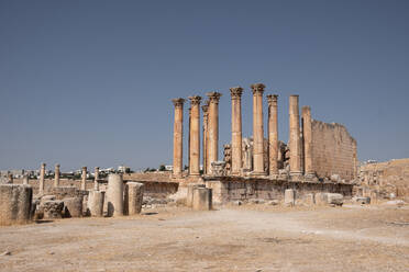 Temple of Artemis inside the archaeological site of Jerash, Jordan, Middle East - RHPLF24865