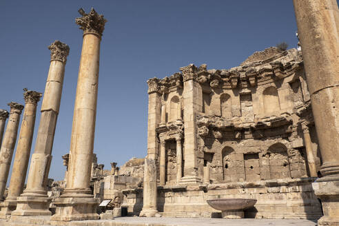 Nymphaeum monument consecrated to the nymphs, Jerash, Jordan, Middle East - RHPLF24867