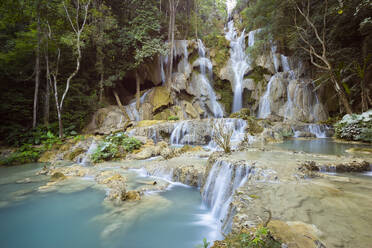 Kuang Si falls, Luang Prabang, Laos, Indochina, Southeast Asia, Asia - RHPLF24973