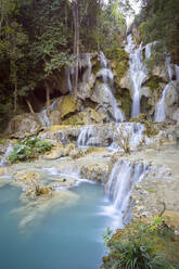 Kuang Si falls, Luang Prabang, Laos, Indochina, Southeast Asia, Asia - RHPLF24974